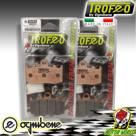 2CP PASTIGLIE FRENO ANTER TROFEO SINTER BMW R 1100 S BOXER CUP REPLIKA 2003 2004