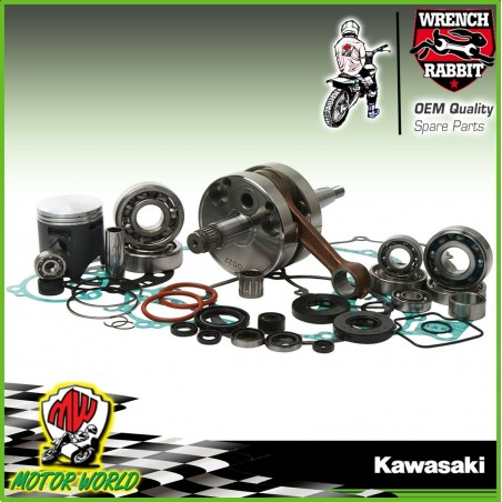 KIT REVISIONE MOTORE RINFORZATO WRENCH RABBIT KAWASAKI KX 80 1998 1999 2000