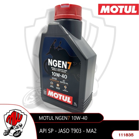 MOTUL NGEN 7 10W-40 4T OLIO MOTORE LUBRIFICANTE PER MOTO STRADALI E FUORISTRADA