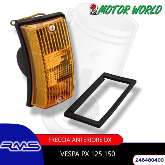 FARO FANALE FRECCIA ANTERIORE DESTRA SIEM VESPA PX 125 150 200