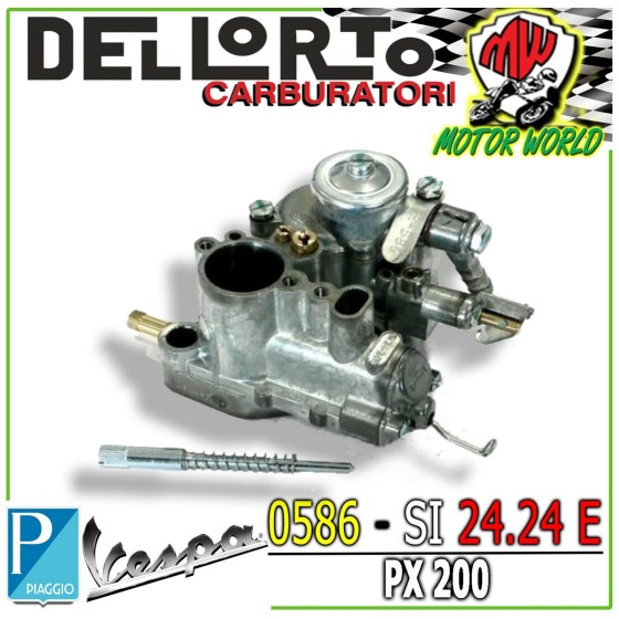 Carburatore Dellorto SI 24 24 E per Piaggio Vespa PX 200 modifica 125 150 586