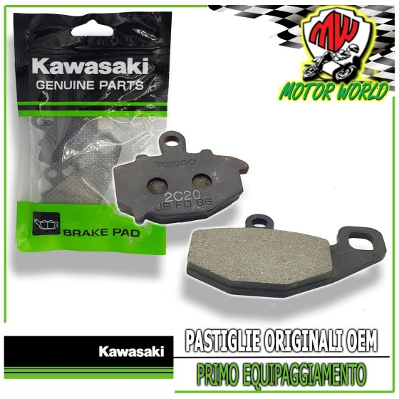 43082-0004 PASTIGLIE FRENO POSTERIORI ORGANICHE KAWASAKI ZZR 600 2006 2007