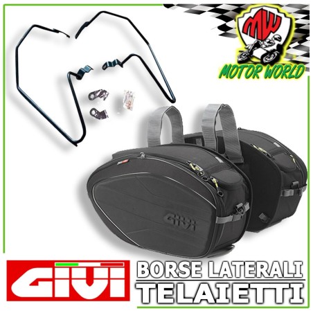 GIVI BORSE LATERALI EA100B + TELAIO + KIT FISSAGGIO YAMAHA MT-07 2016 2017