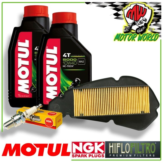 KIT TAGLIANDO OLIO MOTUL 5000 + FILTRI CANDELA MALAGUTI Blog IE 160 2011