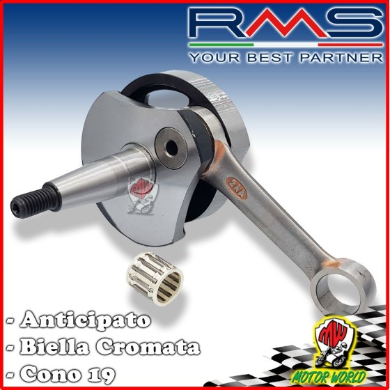 100030250 ALBERO MOTORE ANTICIPATO CONO 19 RMS PIAGGIO VESPA 125 130 SPECIAL ET3