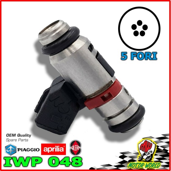 INJECTOR FUEL INIETTORE 5 FORI IWP048 PIAGGIO X9 EVOLUTION (ABS) 500 2009