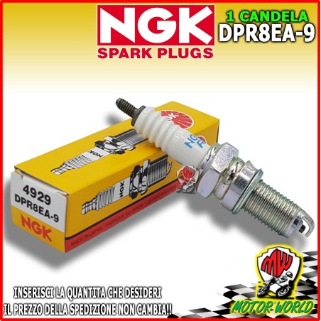 CANDELA ORIGINALE NGK DPR8EA-9 SPECIFICA YAMAHA XV Midnight Star 1900 2006-2015