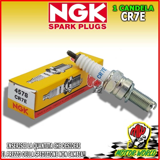 CANDELA ORIGINALE NGK CR7E SPECIFICA YAMAHA YXR Rhino 700 2008 2009