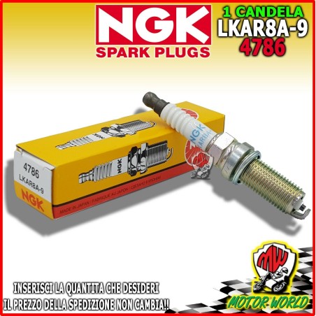 CANDELA ORIGINALE NGK LKAR8A-9 SPECIFICA KTM Duke 4T 125 2017 2018