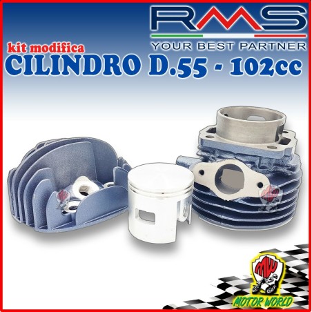 CILINDRO GRUPPO TERMICO 102cc D.55 RMS 100080141 PIAGGIO VESPA SPRINTER 50 90