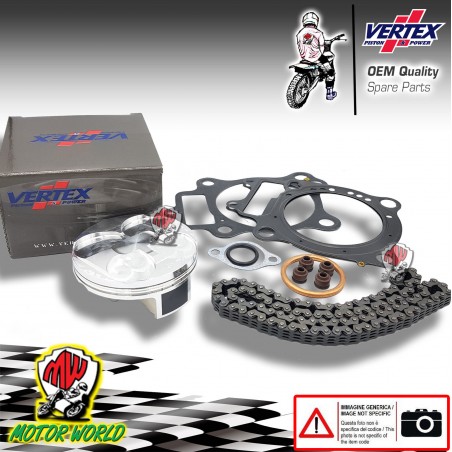 KIT PISTONE + CATENA + GUARNIZIONI TESTA VERTEX HONDA CRE 250 X 2016 2017