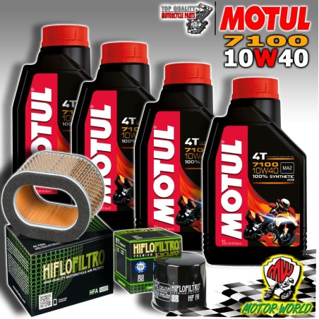 KIT TAGLIANDO OLIO MOTUL 7100 10W40 + FILTRI HIFLO TRIUMPH 955 Sprint ST 2004