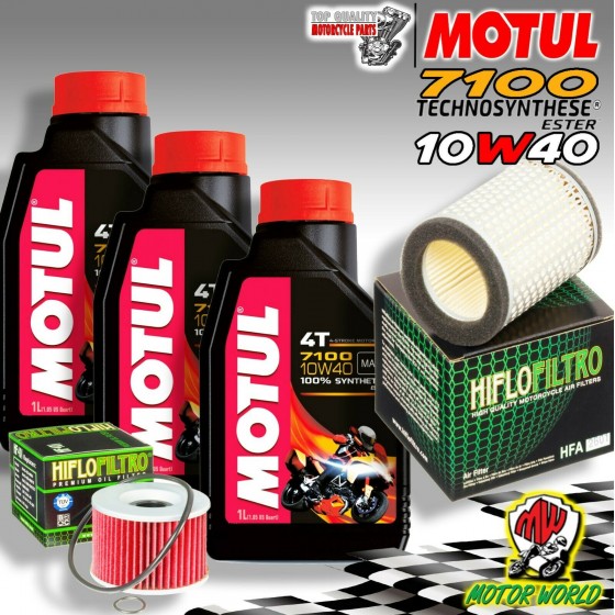 KIT TAGLIANDO OLIO MOTUL 7100 10W40 + FILTRI KAWASAKI Z 750 1980 1981 1982