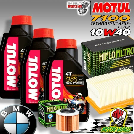 KIT TAGLIANDO OLIO MOTUL 7100 10W40 + FILTRI BMW G 650 GS Sertao 2014