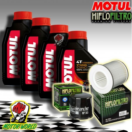 KIT TAGLIANDO OLIO MOTUL 7100 10W40 + FILTRI Yamaha XJ 600 Diversion 1992 1993