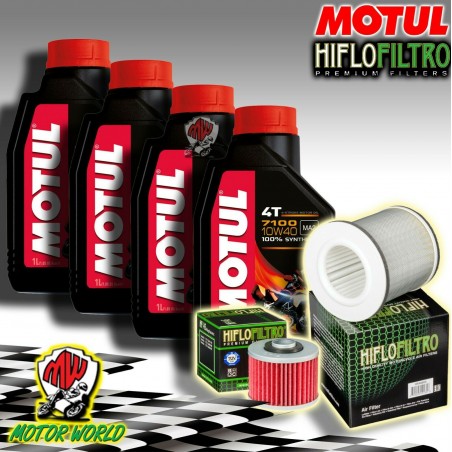 KIT TAGLIANDO OLIO MOTUL 7100 10W40 + FILTRI Yamaha BT 1100 Bulldog 2006