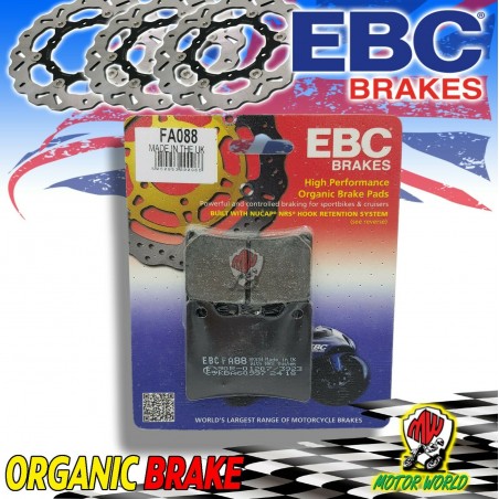 PASTIGLIE FRENO ORGANICHE EBC POSTERIORI PER YAMAHA BIKAN 125 1991 IN POI