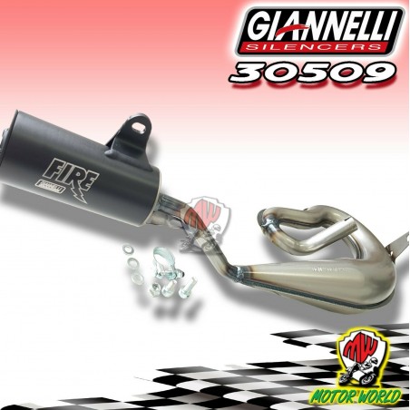 MARMITTA GIANNELLI FIRE VINTAGE SERPENTONE PIAGGIO 50 SI MIX SILENZIATORE NERO