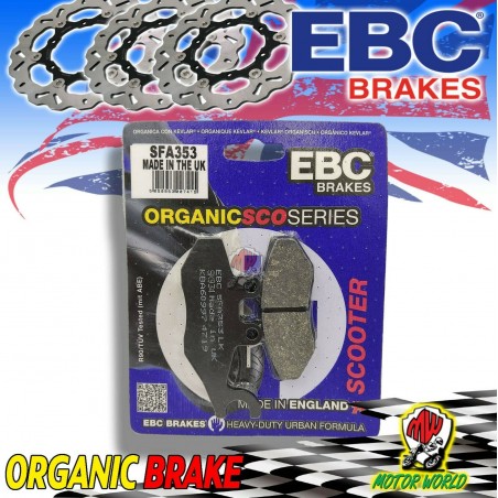 PASTIGLIE FRENO ORGANICHE EBC POSTERIORI APRILIA SR MAX 125 2012 2013 2014 2015