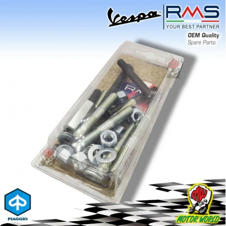 KIT CHIUSURA CARTER MOTORE PERNI PRIGIONIERI PIAGGIO VESPA PX 125 150 200 1 TIPO