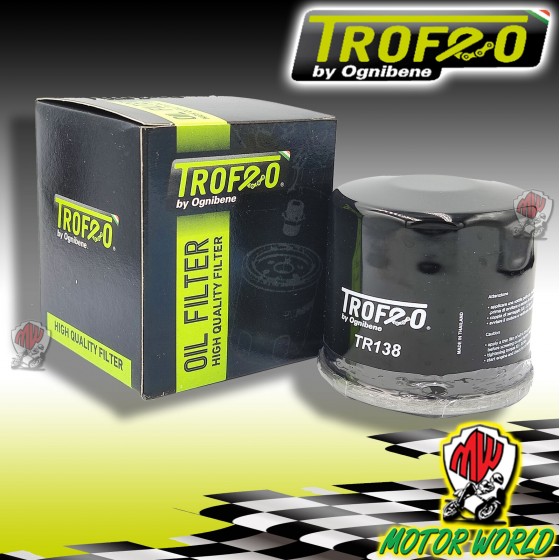 22TR138 FILTRO OLIO ORIGINALE TROFEO Suzuki GSX-S 1000 2015 2016