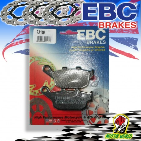 PASTIGLIE FRENO POSTERIORE EBC FA140 TRIUMPH TIGER XC X ABS 800 2015