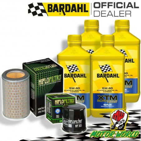 TAGLIANDO 4L BARDAHL XTM 5W40 + FILTRI HIFLO HONDA CB 600 S HORNET 2002