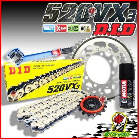 KIT TRASMISSIONE CATENA DID CORONA PIGNONE HONDA NX 650 DOMINATOR (RD08) 2002