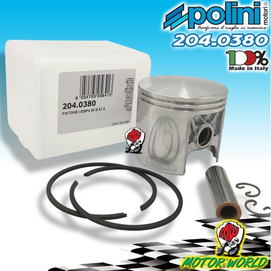 204.0380 PISTONE D.57,5 CPOLINI VESPA 50 SPECIAL - VESPA 50 XL