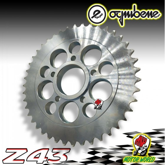 CORONA IN ACCIAIO CON PORTAMOZZO OGNIBENE 43 DENTI DUCATI MONSTER 1100 ABS