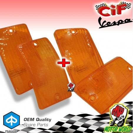 SERIE GEMME FRECCE POSTERIORI ANTERIORI ARANCIO PIAGGIO VESPA 50 XL/RUSH/FL2/HP