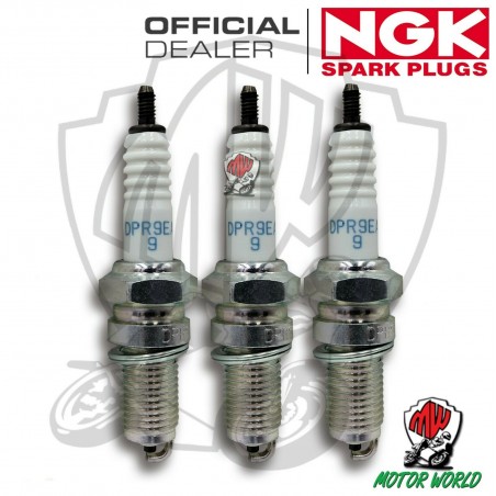 KIT 3 CANDELE SPARK PLUG NGK DPR9EA-9