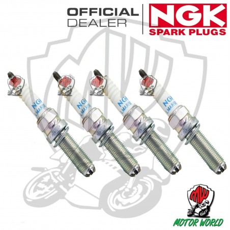 Kit 4 Candele YAMAHA YZF R1 1000 2009 2010 2011 / 2012 2013 2014 (NGK LMAR9E-J)