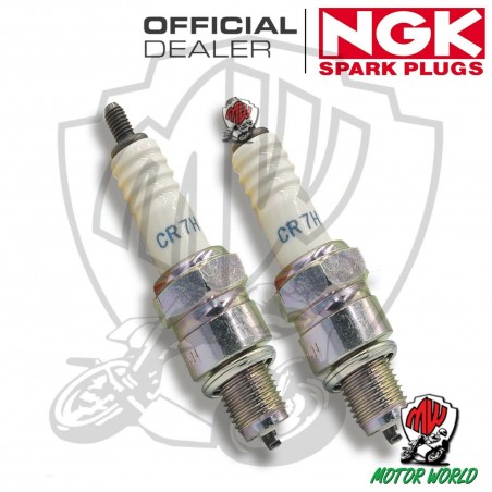 KIT 2 CANDELE SPARK PLUG NGK CR7HS HONDA CM 250 C Custom 1982 1983