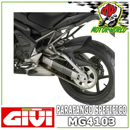 MG4103 GIVI PARAFANGO POSTERIORE IN ABS NERO KAWASAKI VERSYS 650 2016 2017 2018