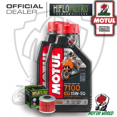 KIT TAGLIANDO 2 LT OLIO MOTUL 7100 15W50 FILTRO Polaris 325 Ranger ETX 2016