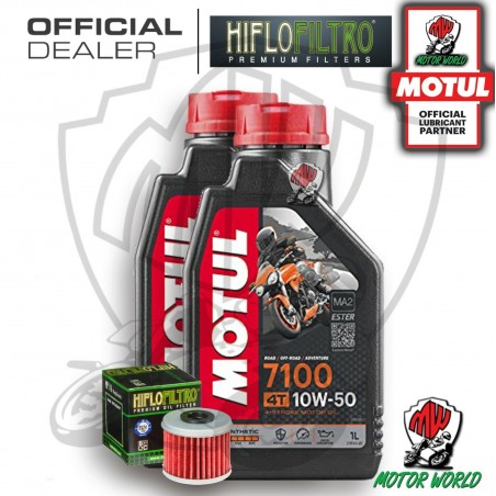 KIT TAGLIANDO 2 LT OLIO MOTUL 7100 10W50 FILTRO Polaris 325 Ranger ETX 2016