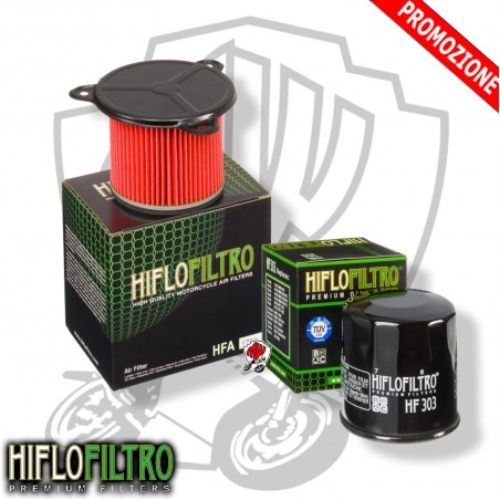 OFFERTA KIT FILTRO ARIA + FILTRO OLIO HIFLO HONDA XL 600 V TRANSALP 1999 2000