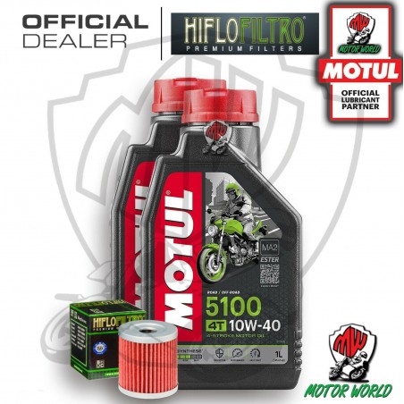 KIT TAGLIANDO 2 LITRI OLIO MOTUL 5100 10W40 FILTRO Suzuki AN 400 Burgman 2006 