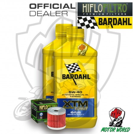 KIT TAGLIANDO 2 LITRI OLIO BARDAHL XTM 5W40 FILTRO Suzuki  AN 400 Burgman