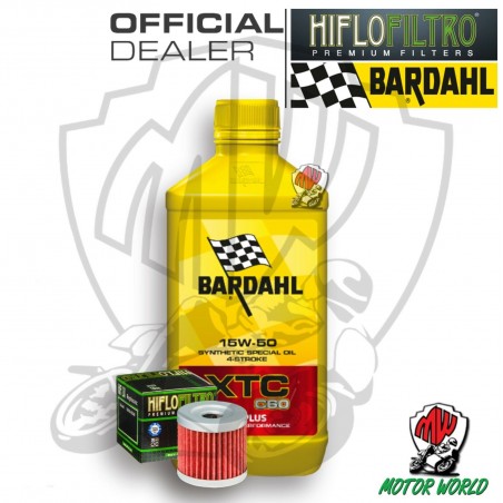 KIT TAGLIANDO 1 LITRO OLIO BARDAHL XTC C60 15W50 FILTRO Suzuki  AN 400 Z Burgman