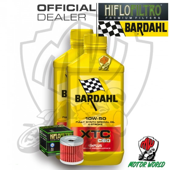 KIT TAGLIANDO 2 LITRI OLIO BARDAHL XTC C60 10W50 FILTRO Suzuki  AN 400 Z Burgman