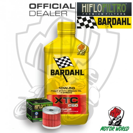 KIT TAGLIANDO 1 LITRO OLIO BARDAHL XTC C60 10W50 FILTRO Suzuki  AN 400 Z Burgman