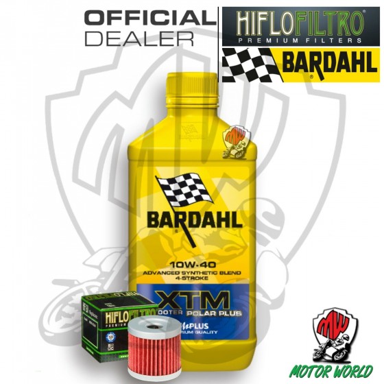 KIT TAGLIANDO 1 LITRO OLIO BARDAHL XTM 10W40 FILTRO Hyosung GV 250 Aquila EFI