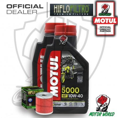 KIT TAGLIANDO 2 LITRI OLIO MOTUL 5000 10W40 FILTRO Suzuki AN 400 Burgman 2006