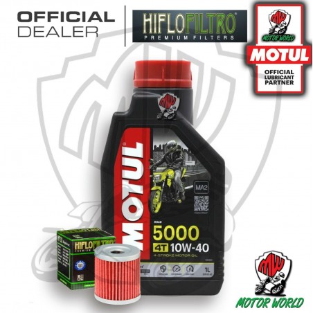 KIT TAGLIANDO 1 LITRO OLIO MOTUL 5000 10W40 FILTRO Suzuki AN 400 Burgman 2006