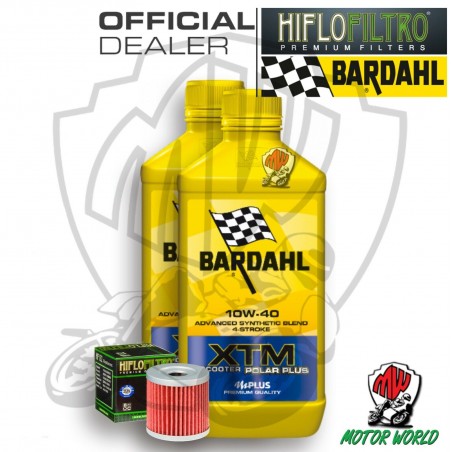 KIT TAGLIANDO 2 LITRI OLIO BARDAHL XTM 10W40 FILTRO  Suzuki AN 400 Burgman 2006