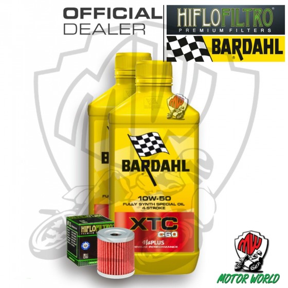 KIT TAGLIANDO 2 LITRI OLIO BARDAHL XTC C60 10W50 FILTRO Suzuki AN 400 Burgman