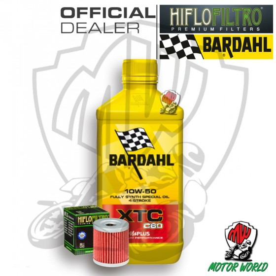 KIT TAGLIANDO 1 LITRO OLIO BARDAHL XTC C60 10W50 FILTRO Yamaha  YP 400 RA X-Max