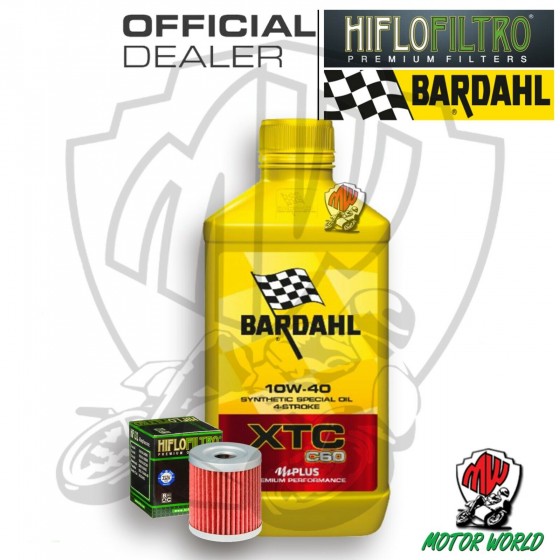 KIT TAGLIANDO 1 LITRO OLIO BARDAHL XTC C60 10W40 FILTRO Suzuki DR 200 SE-T 2014